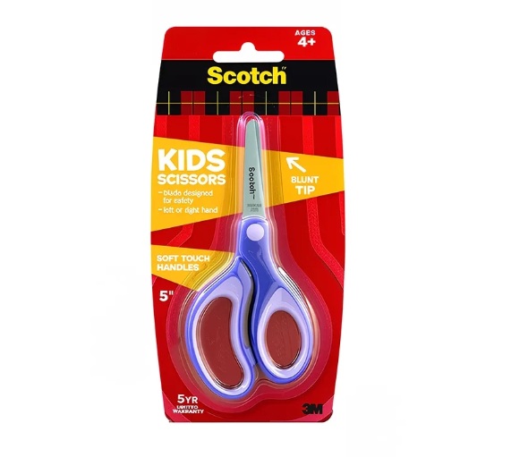 Scotch Kids Scissors 5" Blunt #1441/1442B (Purple Only Left) 
