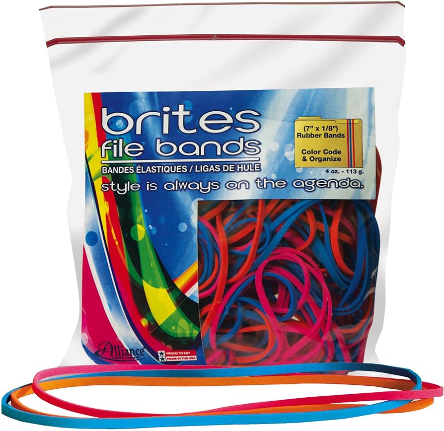 Brites File Bands #07800 7"x1/8" 50s - (40/ctn)