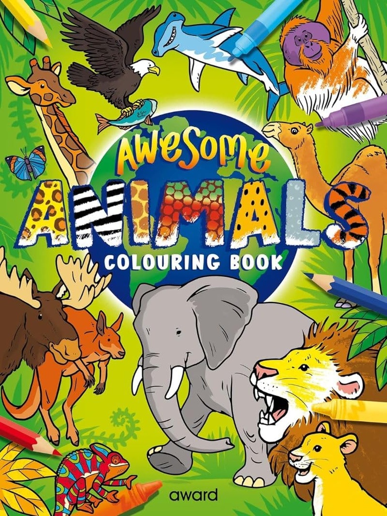 Awesome Animal Colouring Book