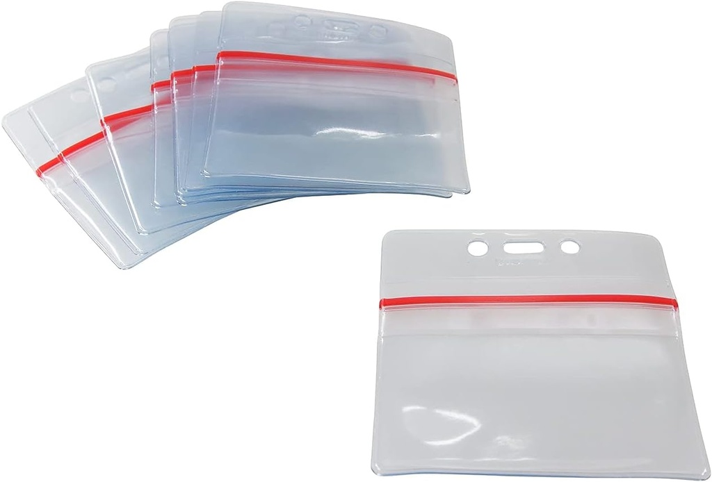 Badge Holder Sealable HORIZONTAL 50/pk