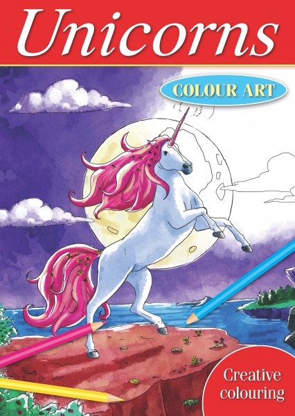 Unicorns Colour Art Creative Colouring