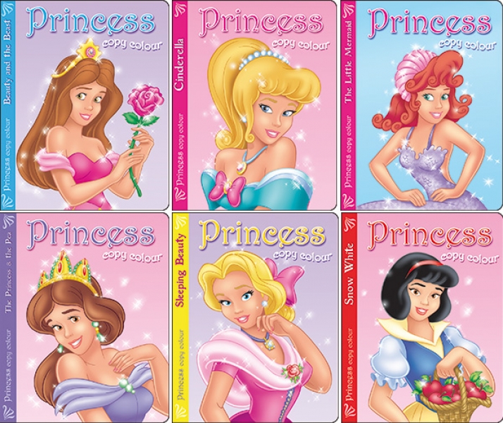 0709717720 Princess Copy Colour - 6 Titles