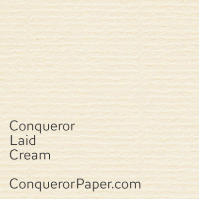 Conqueror Laid 250G Cream Card