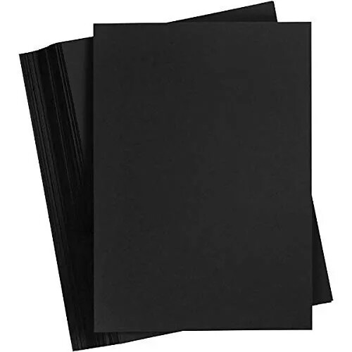 Laser Card 180g BLACK L/S 50/pk