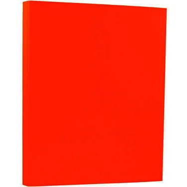 Exact FLUORESCENT RED 75g L/S Paper 100pk