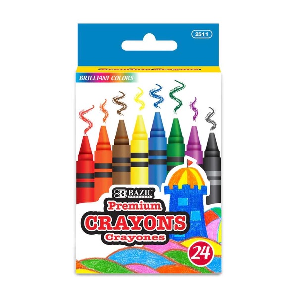 Bazic Premium 24s Crayons #2511