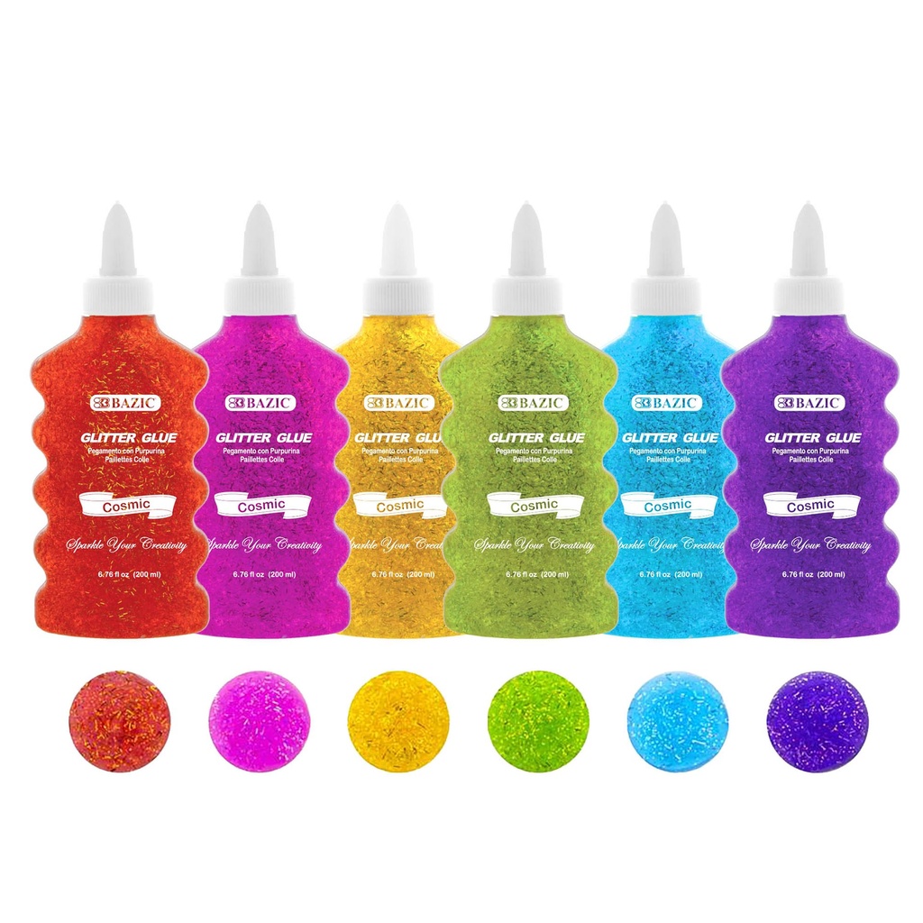 Bazic Glitter COSMIC Glue 200ml  - (24/ctn)