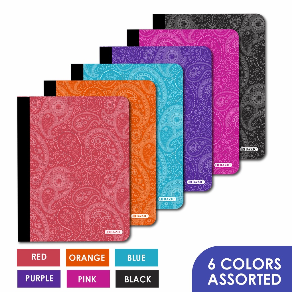Bazic PAISLEY Composition #5494 Book  - (48/ctn)