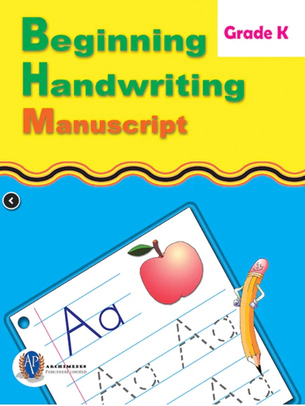 Beginning Handwriting Manuscript Grade K