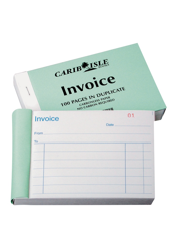 Carib Isle Dupl. Invoice Book 5 2/3 x 4 