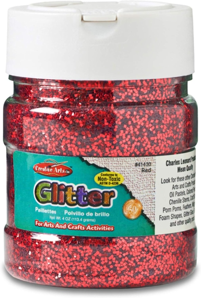 Glitter 4oz RED #41430 LARGE 