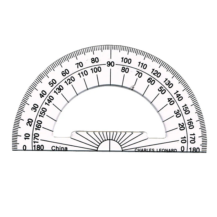 Plastic Protractor 4" #77104