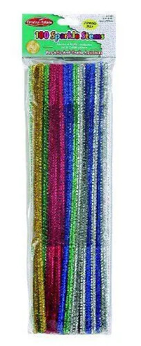 Chenille Stems #65499 SPARKLE 6mm Asst