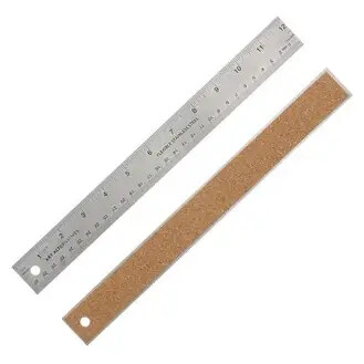 Stainless Steel Ruler 12" #42104-30A w/Cork Back