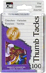 Thumb Tacks #10201VW PVC Coated 100bx
