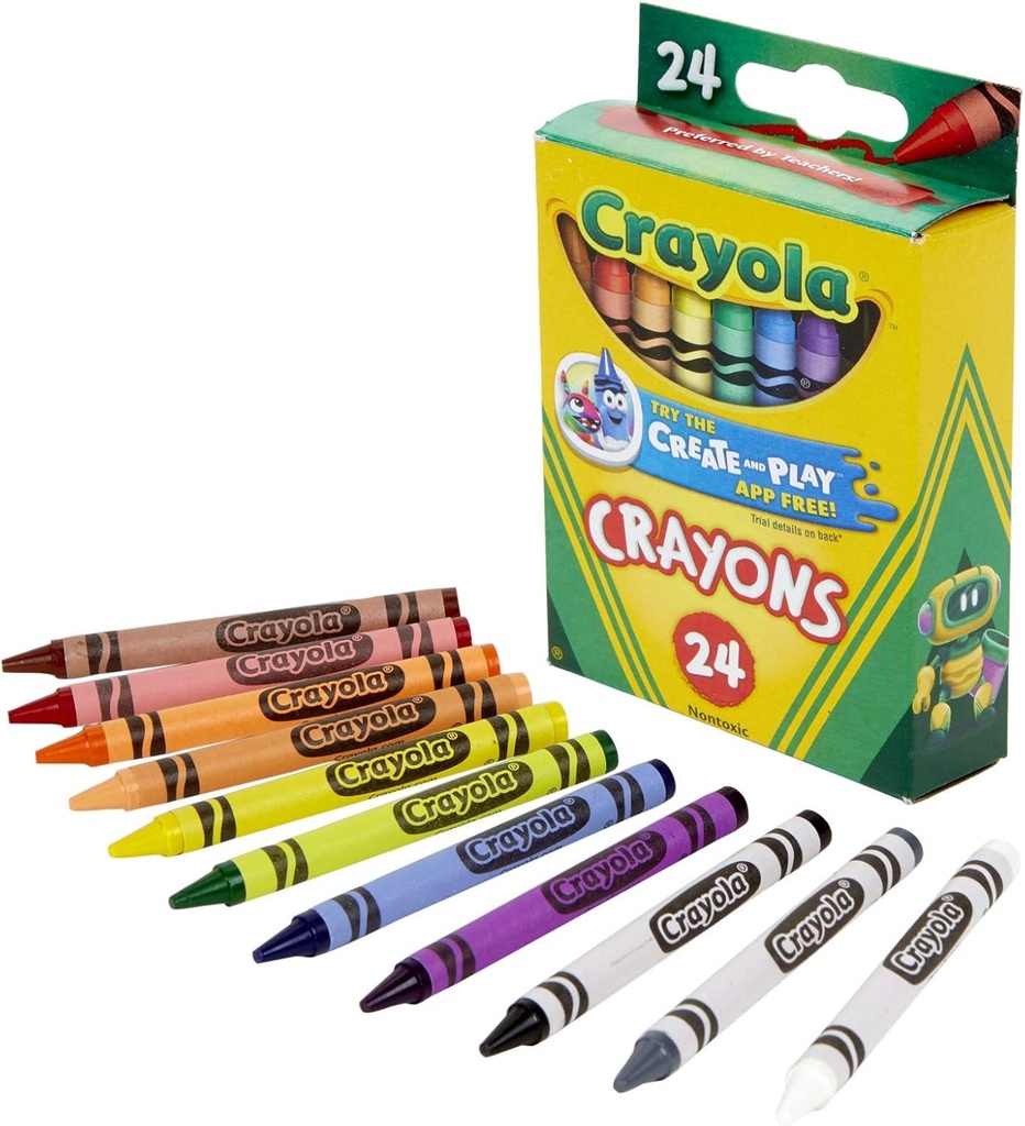 Crayola Crayons #52-3024 Reg. 24s  - (48/ctn)