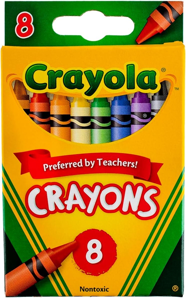 Crayola Crayons #52-3008 Reg. 8s - (48/ctn)