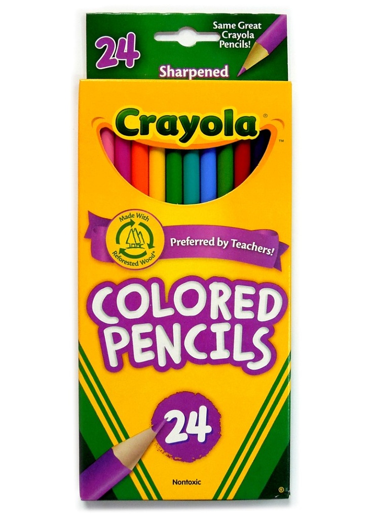 Crayola COLORED #68-4024 Pencils 24s   - (36/ctn)