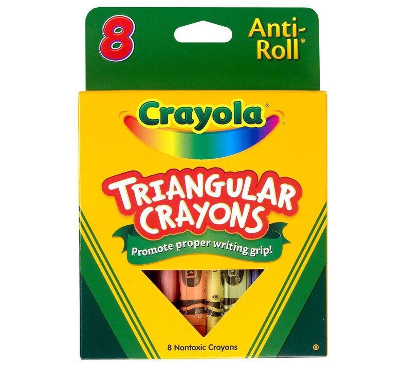 Crayola TRIANGULAR Crayons #52-4008 8's - (24/ctn)