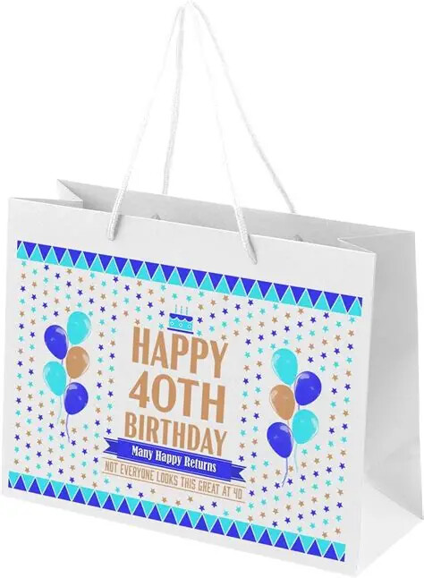 Gift Bag Large 30th/40th #295 Sale