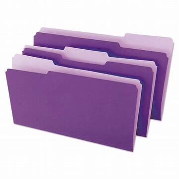 Pendaflex File Folders F/S VIOLET #4350 - Sold Singular