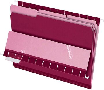 Pendaflex File Folders L/S BURGUNDY #4210 - Sold Singular
