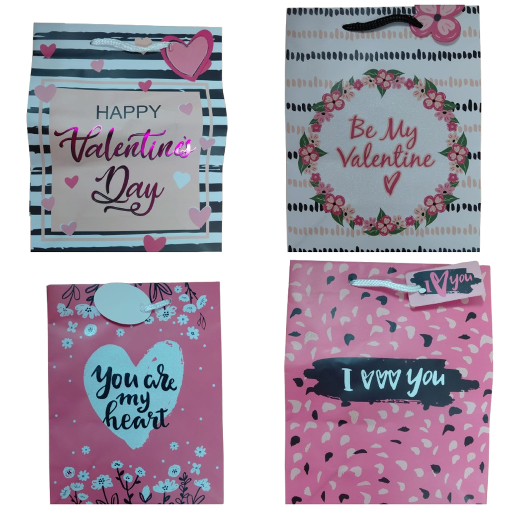 Valentines Gift Bag MEDIUM #VGBT144V2/145V2/146V2/147V2