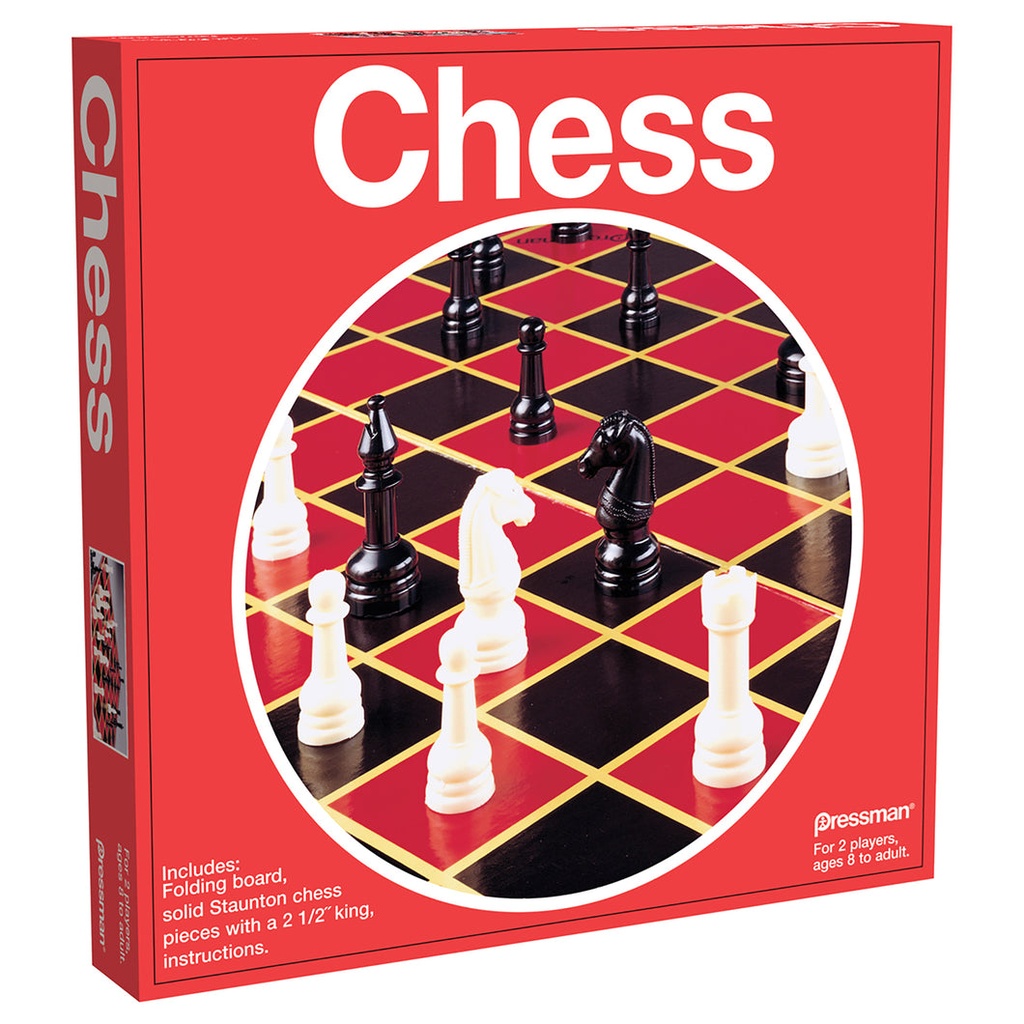 Chess Board Game Red