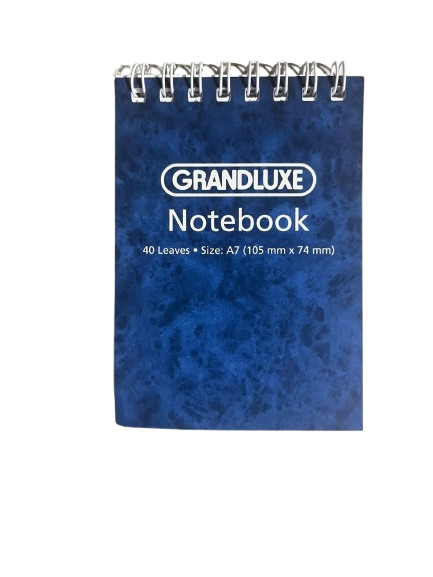 Grandluxe Notebook A7 Spiral Bound 40L - (20/pk - 480/ctn)