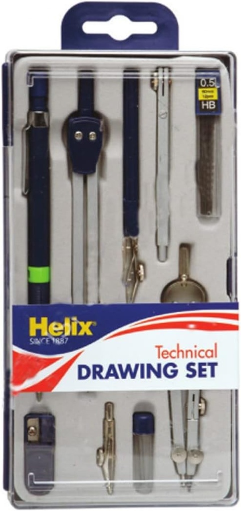 Helix Technical Drawing Set (9 pc) #X33712DS/T65X10