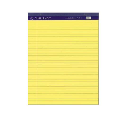 Writing Pads 8x5 Yellow #82722 (Challenge) - (120/ctn)
