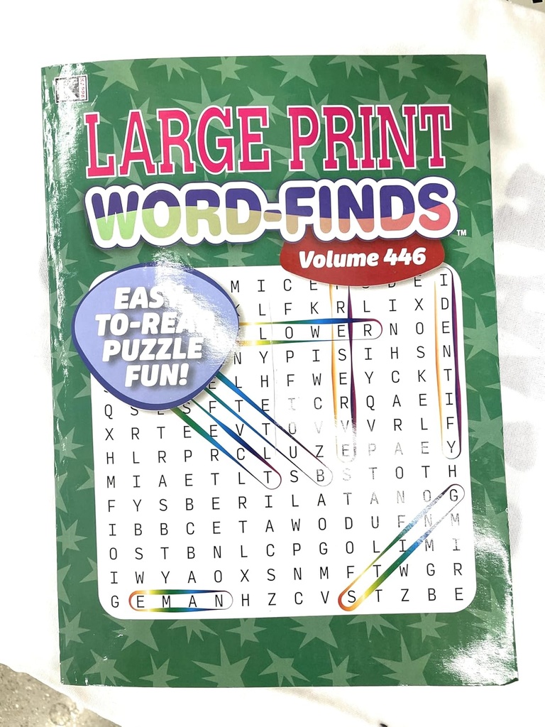 Wordfinds LARGE PRINT Puzzle Book - (48/ctn)