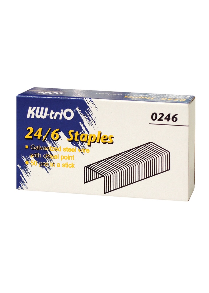 KW-Trio 24/6 Staples #00246 - 1000/box
