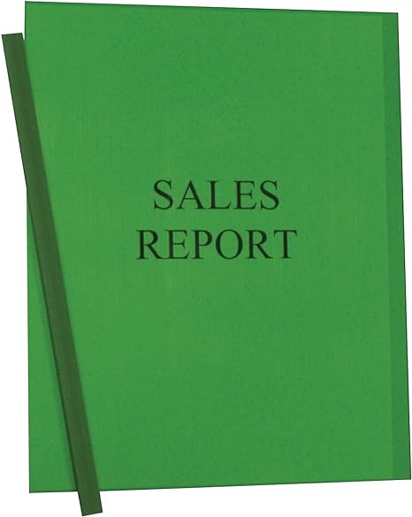 C-Line Report Cover GREEN L/S with Spine