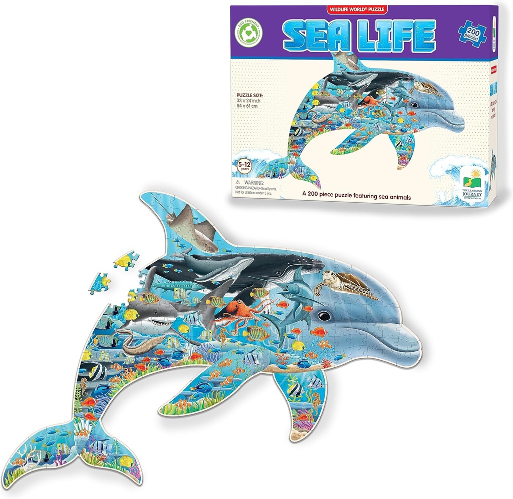 World Sea Life 200pc Shaped Puzzle