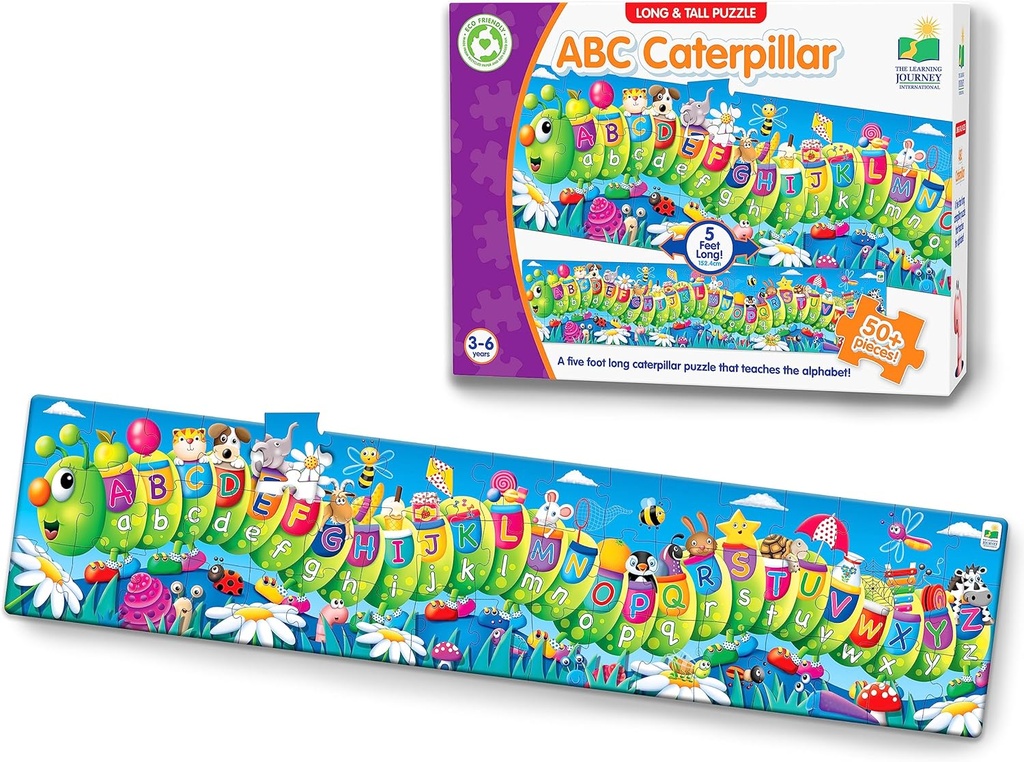 ABC 51pc Caterpillar 5ft Puzzle - Sale