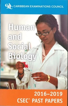 Human & Social Biology CSEC 2016-2019 Past Papers