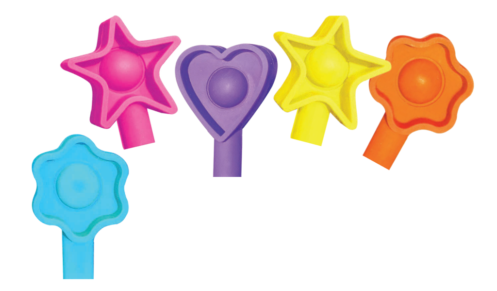 Popper Topper Hearts/Stars/Flowers (Singular) - (36/pk)