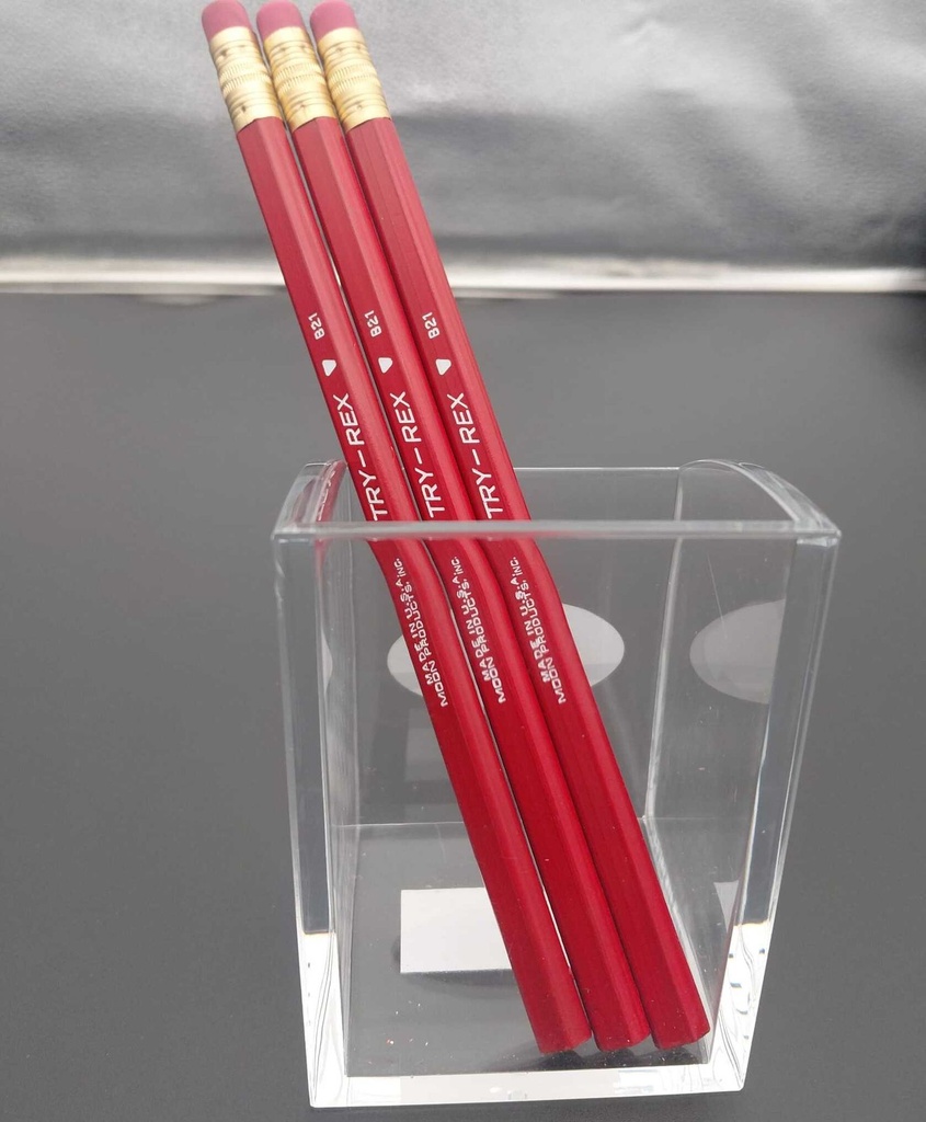 Moon Try-Rex JUMBO Triangular Pencil Red -  (36/bx)