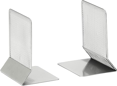 Book Ends SILVER Wire Mesh #MBE1