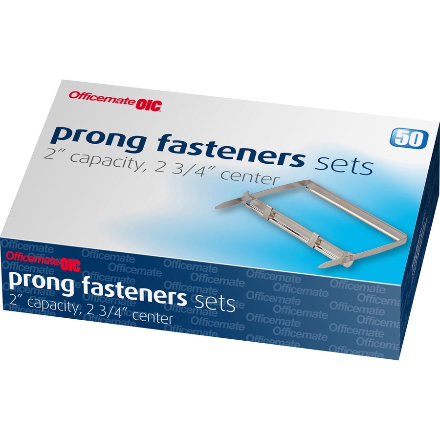OIC File Fasteners 2" Set 2 3/4" CC 50pk