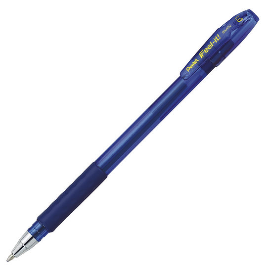 Pentel Feel It BP 1.0mm BLUE Pen - (12/bx)