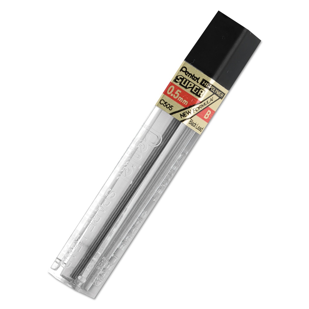 PENTEL Lead Refills 0.5mm B 12/bx