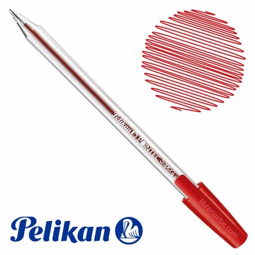Pelikan Pointec RED BallPoint Pen - (12/bx)