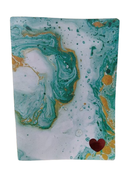 Notebooks GREEN MARBLE 10x7 - Sale