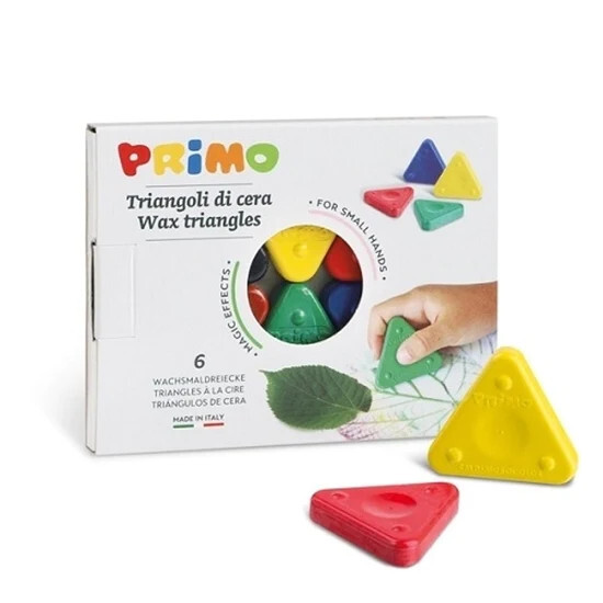 Primo Triangular #074TRI6 Wax 6s Crayons  - Sale