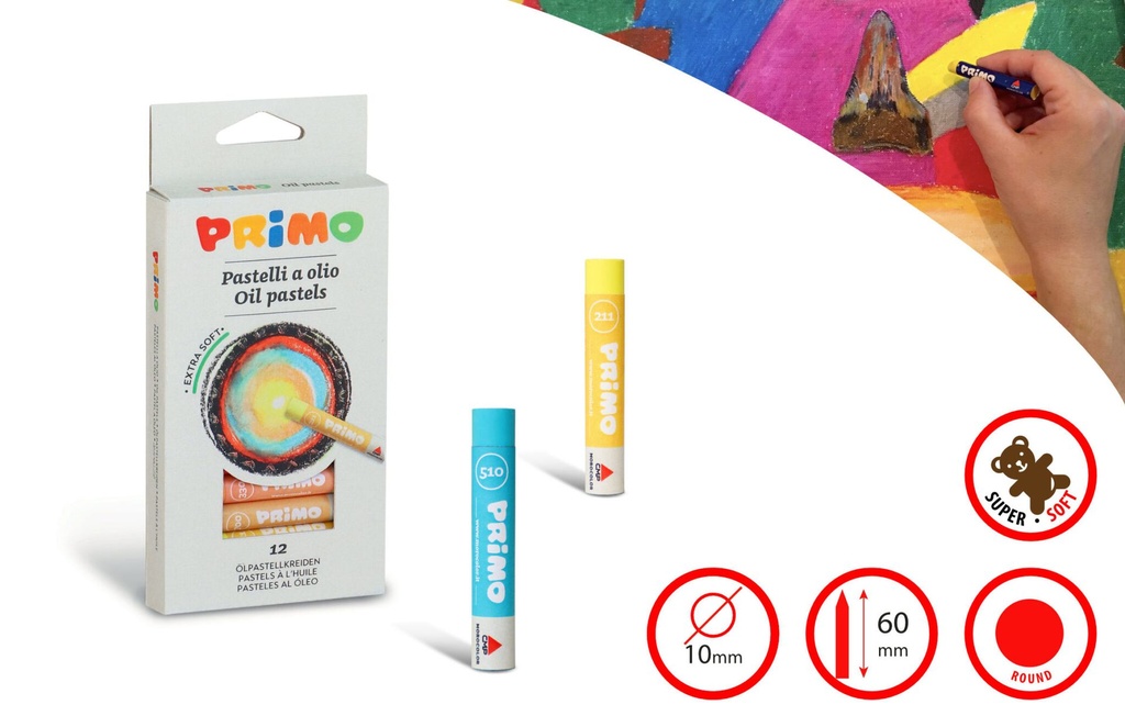 Primo Oil Pastels 12s #080P012N