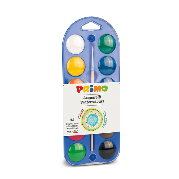 Primo Watercolour #107A12A Tablets 12's w/Brush