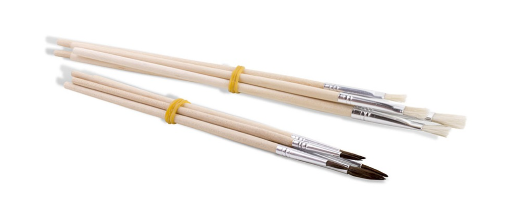 Paint Brush Set #1239PTQ10 -10s Round/Flat - (12/ctn)