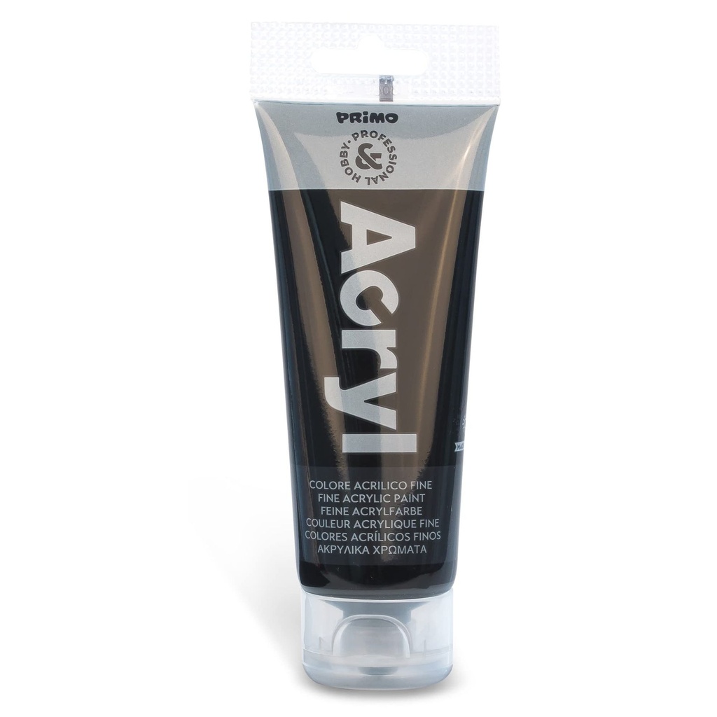 Primo Acrylic Tube #75800 BLACK 75ml Paint